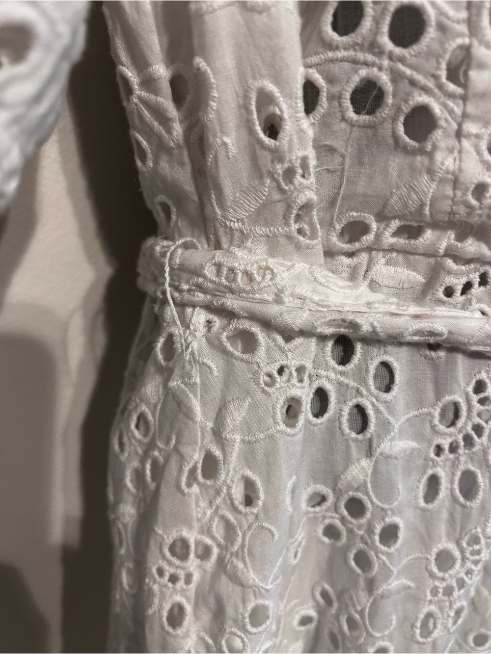 Talbots White Eyelet High-Low Ruffle Skirt - Picture 8 of 8
